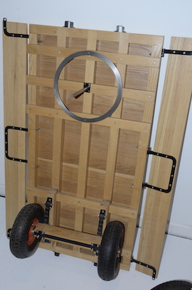 rotating 3 or 4" traction engine trailer wagon drivers truck live steam for sale.